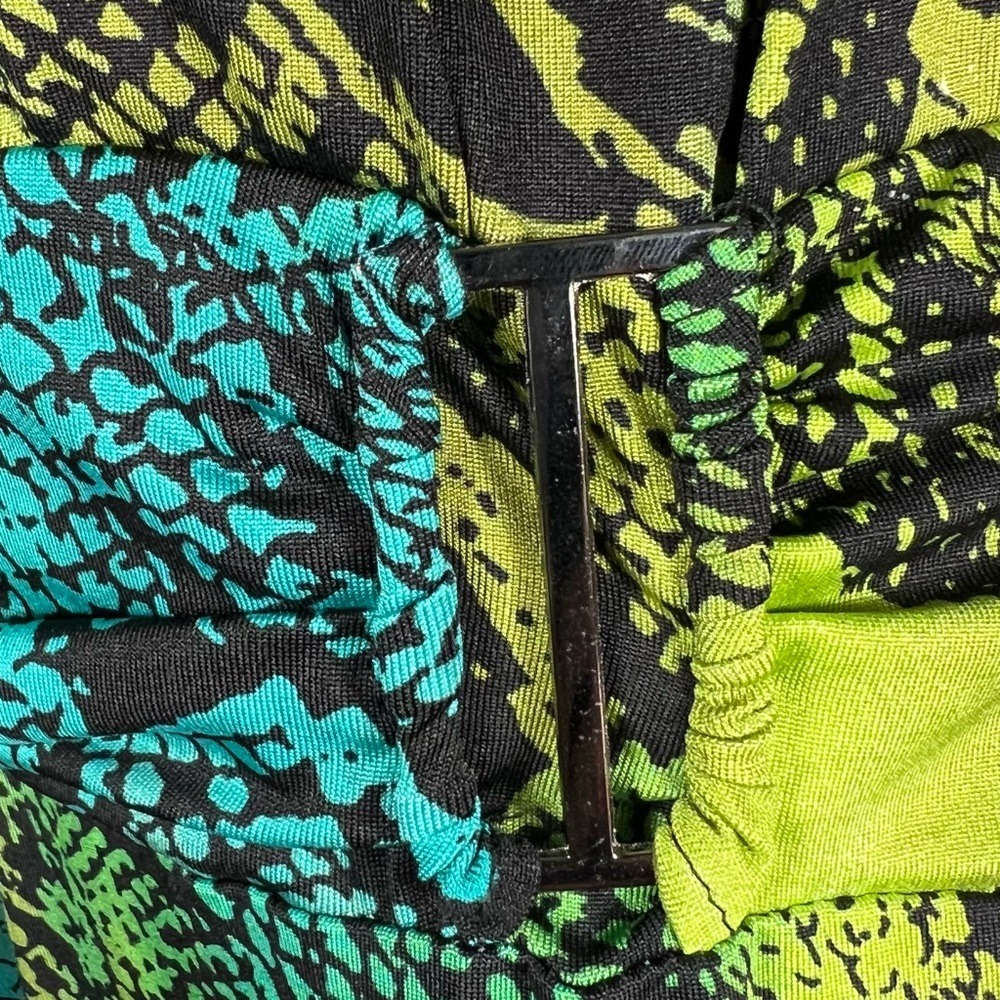 Anthony Studio Multi Reptile Print Maxi Dress Size Medium - Picture 9 of 12